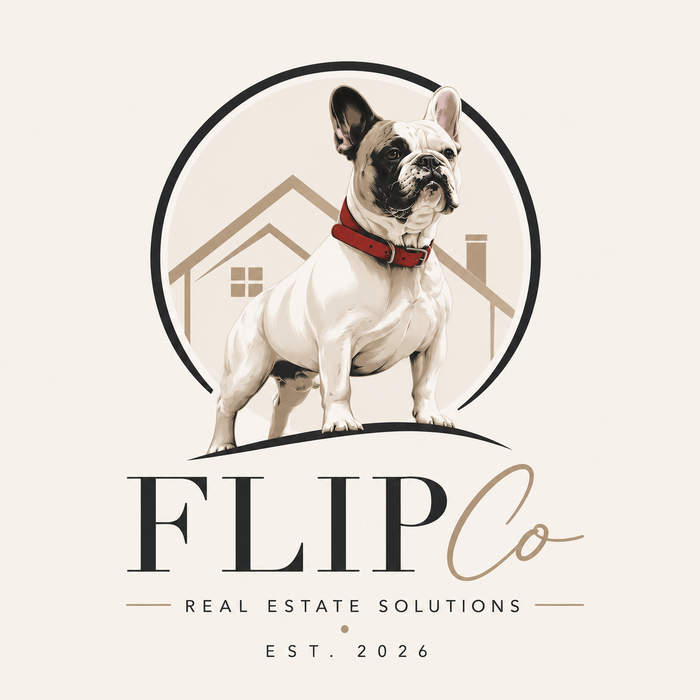 FlipCo logo — Flip the French Bulldog